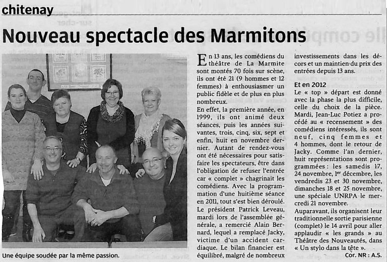 2001-Théâtre de la Marmite-Nouveau-spectacle