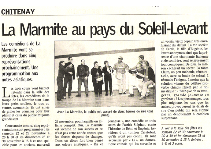 2003-Théâtre de la Marmite-Riz et jeunesse