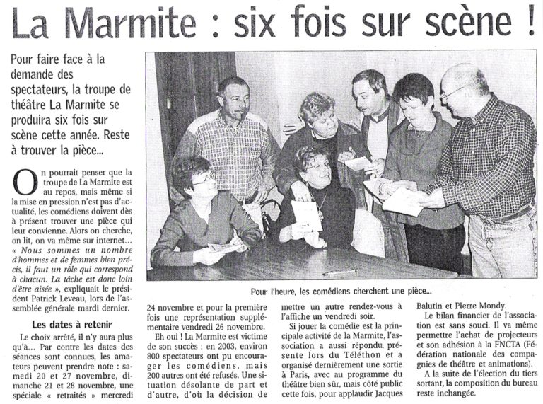 2004-Théâtre de la Marmite-Assemblée générale