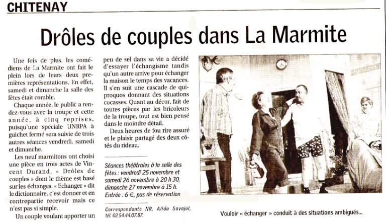 2005-Théâtre de la marmite-Drôle-de-couple-nov2005