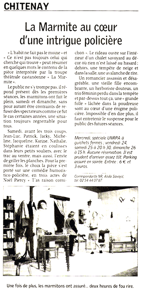 2006-Théâtre de la Marmite-T-as-raison-cornichon