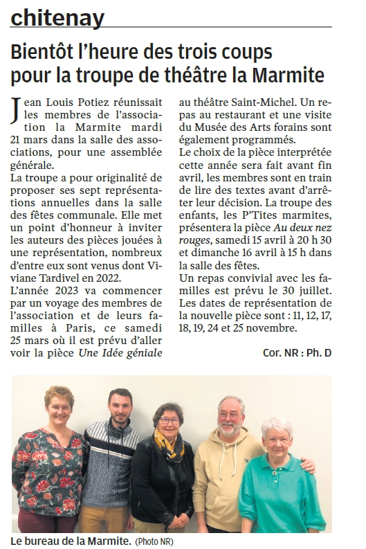 Article 25 mars 2023